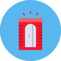Pencil Sharpener Flat Multi Color Icon vector