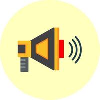 Megaphone Flat Multi Color Icon vector