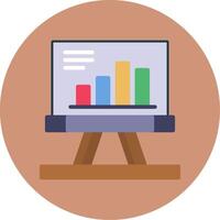 Presentation Flat Multi Color Icon vector