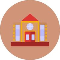 School Flat Multi Color Icon vector
