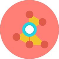 Network Flat Multi Color Icon vector