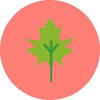 Dry Leaves Flat Multi Color Icon vector
