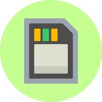 Camera Drive Flat Multi Color Icon vector