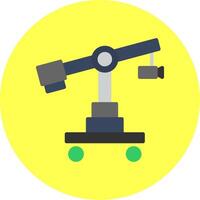 Camera Crane Flat Multi Color Icon vector