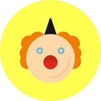 Clown Flat Multi Color Icon vector