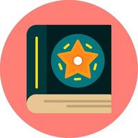 Spellbook Flat Multi Color Icon vector