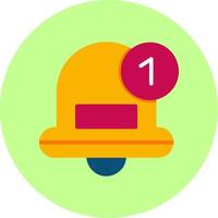 Notification Flat Multi Color Icon vector