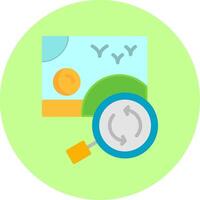 Search Image Flat Multi Color Icon vector