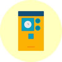 Smartphone Camera Flat Multi Color Icon vector