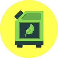 Biofuel Can Flat Multi Color Icon vector
