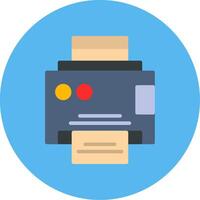 Printer Flat Multi Color Icon vector