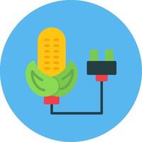 Corn Energy Flat Multi Color Icon vector