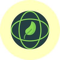 Eco Earth Flat Multi Color Icon vector