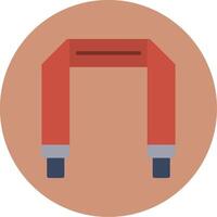 Camera Strap Flat Multi Color Icon vector