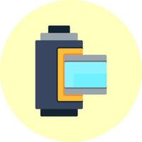 Camera Roll Flat Multi Color Icon vector