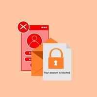 How to protect your email account from hackers vector