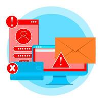 How to protect your online identity vector