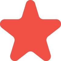A red star icon on a white background vector