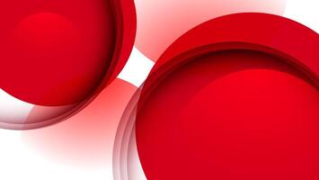 red geometric abstract background with circles vector