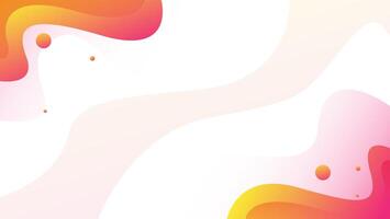 pink and yellow gradient fluid abstract background vector