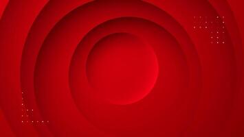 red circle paper layer abstract background vector