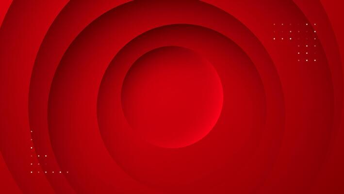 red circle paper layer abstract background