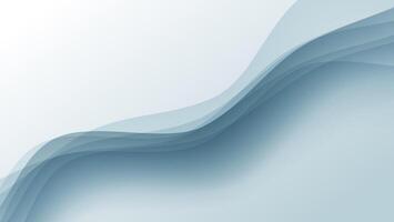 white and blue overlapping wavy lines abstract background vector