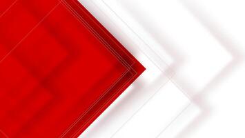 red and white business corporate background with rhombus or square shapes vector