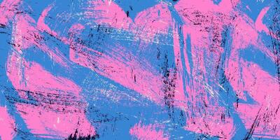 Grunge Background with vibrant Pink and Blue colors. Distressed background, grunge texture. Colorful design. vector
