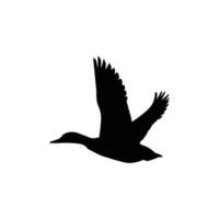 Duck silhouette icon vector