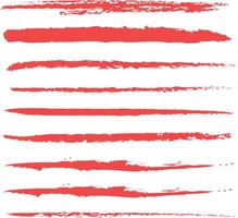 modern paint brush strokes on a white background vector