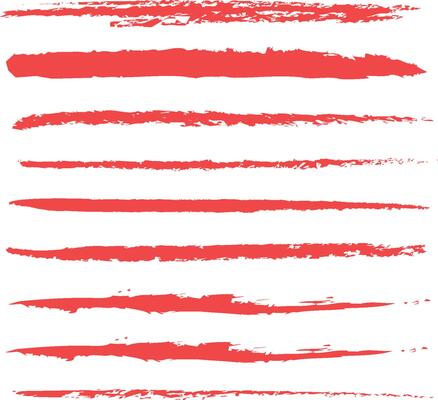 modern paint brush strokes on a white background