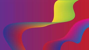 Colorful Abstract Wave Dynamic Gradient Design vector