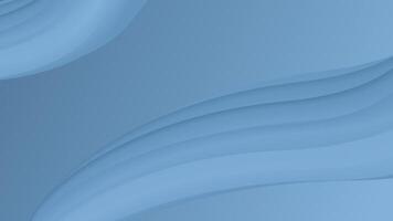 Elegant minimalist blue abstract background featuring smooth wave patterns and a navigation menu. Ideal for web design, presentations, or artistic projects. vector