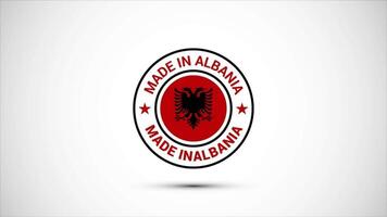 Made In Albania Badge Design Animation video