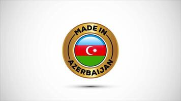 Made In Azerbaijan Badge Animation video