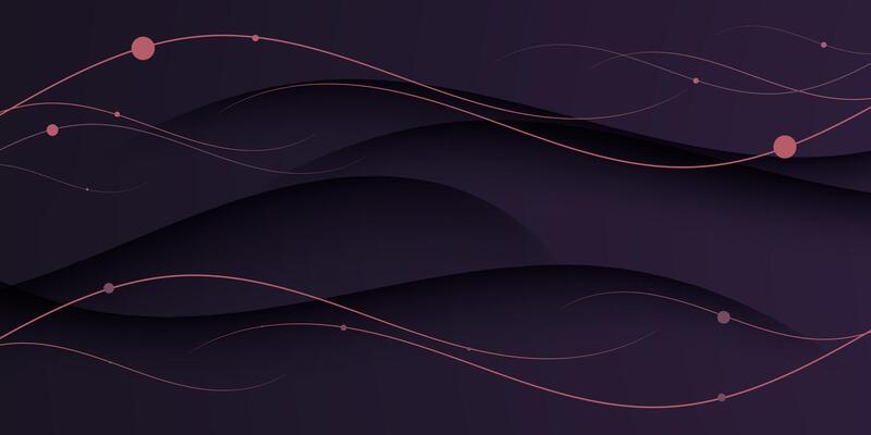 Dark purple dynamic abstract 3D background with shadow, blend wavy line, and simple design pattern. Creative premium gradient. smart design 3d cover of business design.