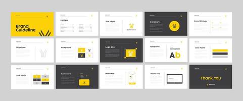 Creative Brand Guidelines template vector