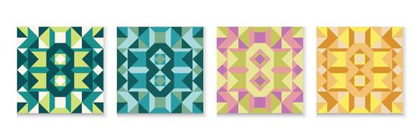 Trendy bauhaus pattern backgrounds or abstract circle, triangle and square lines art design vector