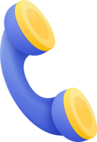 3d phone and bubble talking with service support hotline and call center icon concept. 3d telephone for contact customer png