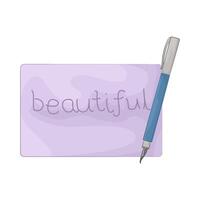 Illustration of beautiful card vector