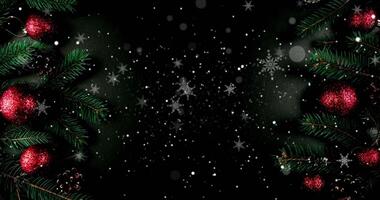 christmas background in 4K with high resolution and elegant video