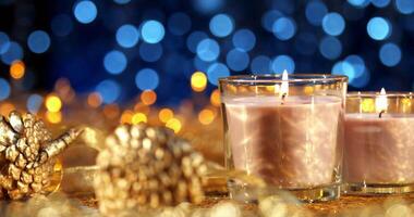 christmas background in 4K with high resolution and elegant video