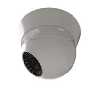 White Night Vision Security Camera - Lower Medium View at 180 Degrees png