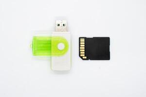 USB card reader device for reading and transferring data from SD cards and Micro SD card to the computer photo