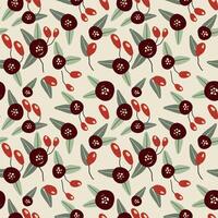 A versatile floral pattern for wrapping paper, fabric, ntic theor digital design. The soft colors and romantic theme vector