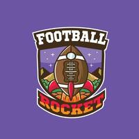 logo football rocket good for team and community vector