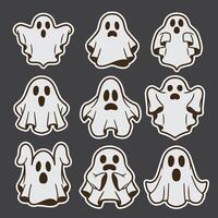 set of ghost good for sticker, element design, pattern design, etc vector