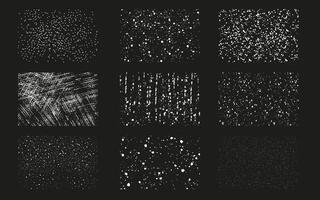 White Snow, Ice Texture Overlay Set vector