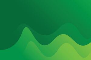 Green wave background with a wave pattern vector